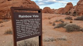 Eingang zum Rainbow Vista, Valley of Fire State Park, Nevada