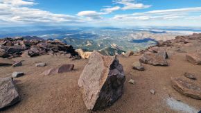 Aussicht vom Pikes Peak, Colorado