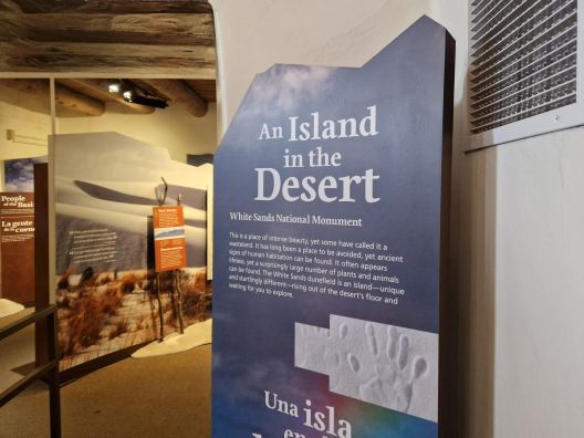 Ausstellung im Visitor Center, White Sands National Park, New Mexico