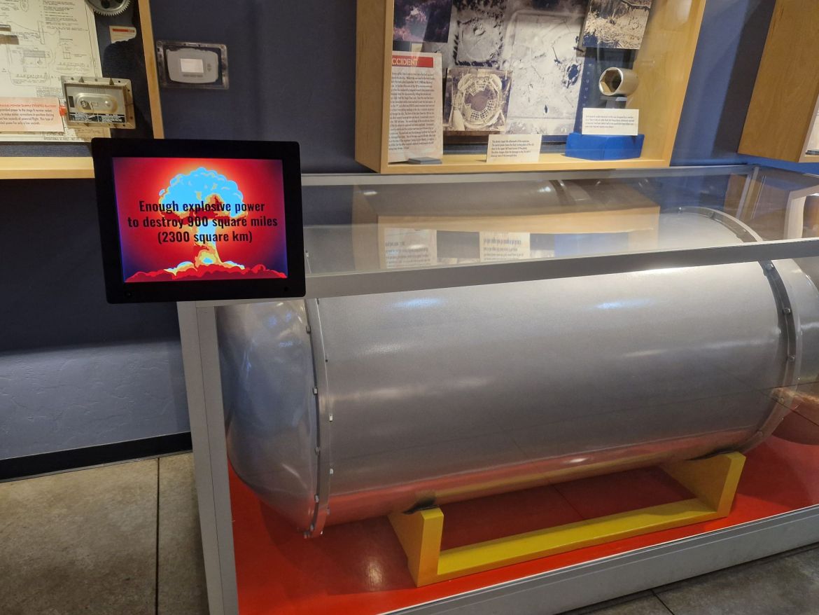 Sprengsatz einer Titan II Rakete, Missile Museum, Arizona