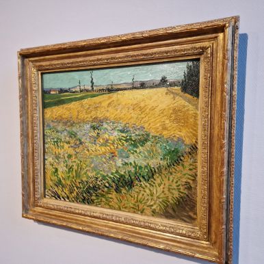 Vincent Van Gogh - Weizenfeld mit Hügeln der Alpilles im Hintergrund, Van Gogh Museum, Amsterdam