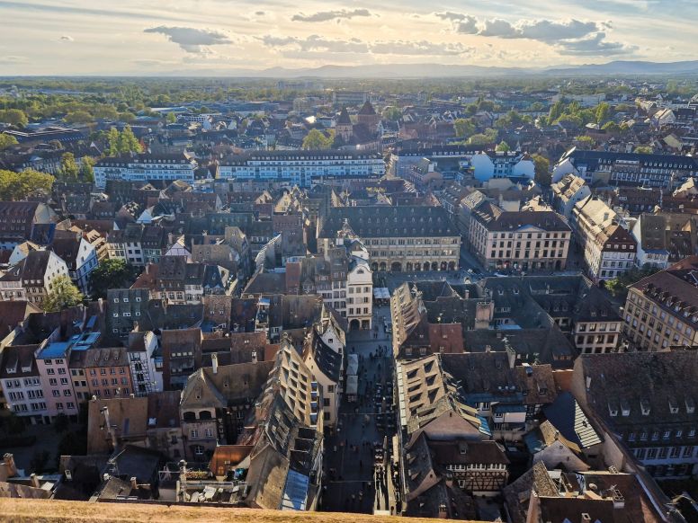 Altstadt von Straßburg vom Münster aus gesehen