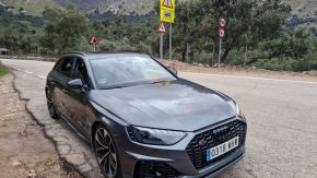 Audi RS4 auf der Straße nach Sa Calobra, Mallorca