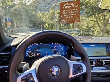 Mit dem BMW M440i Cabrio im Tramuntana-Gebirge, Mallorca