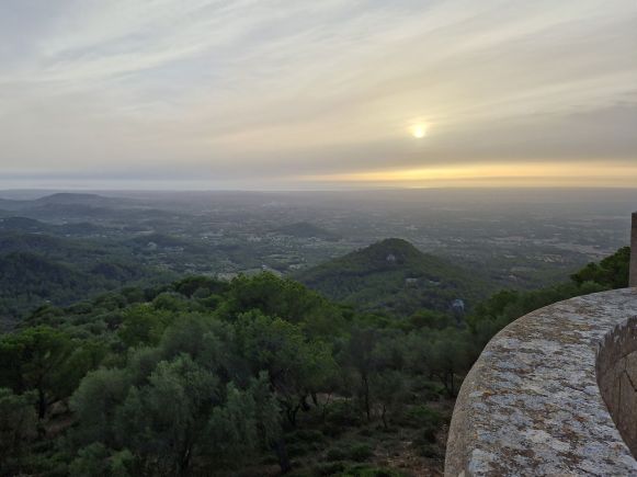 Südosten Mallorca von Sant Salvador aus gesehen