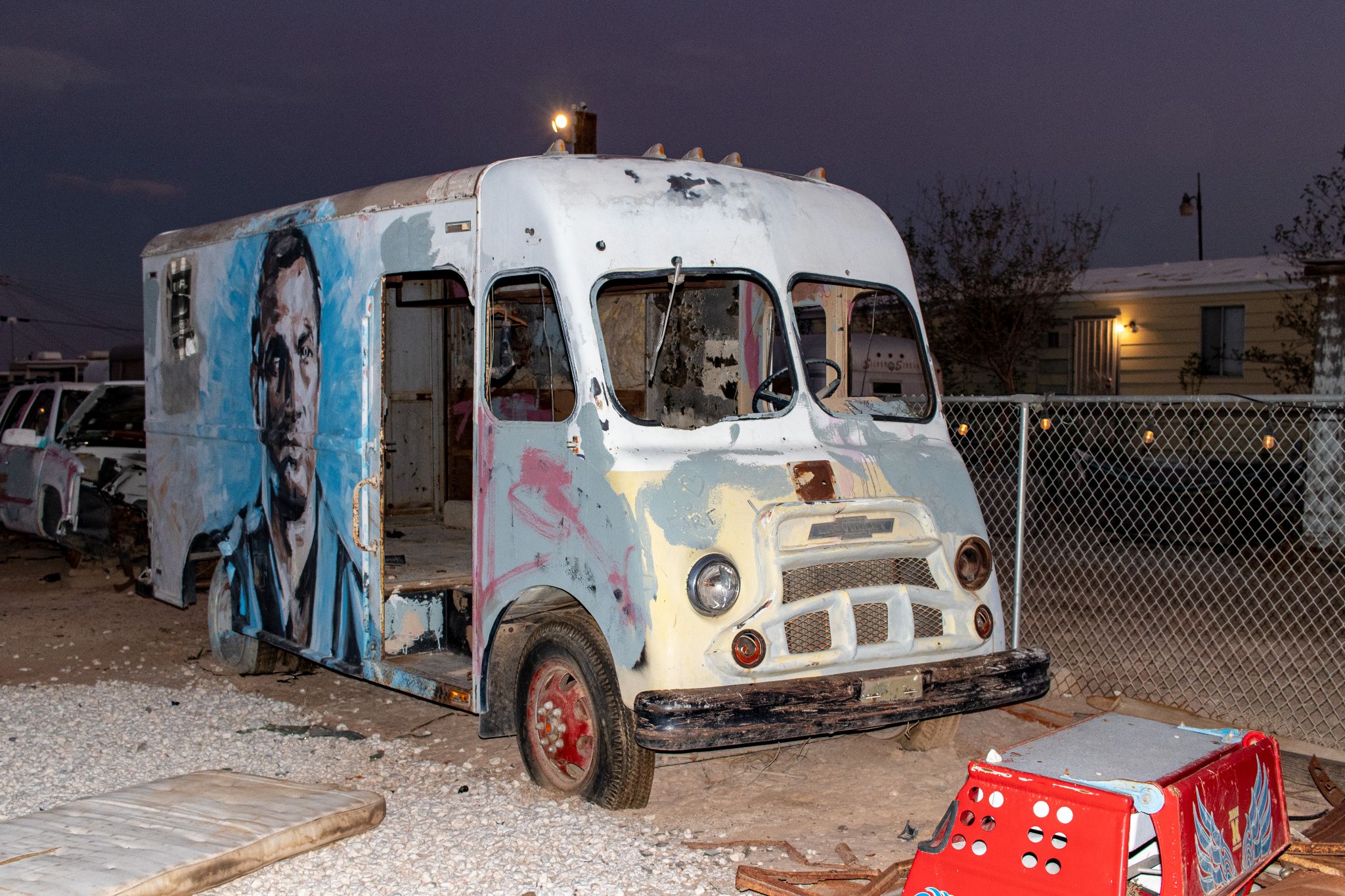 Icecream-Truck, Autokino Bombay Beach, California