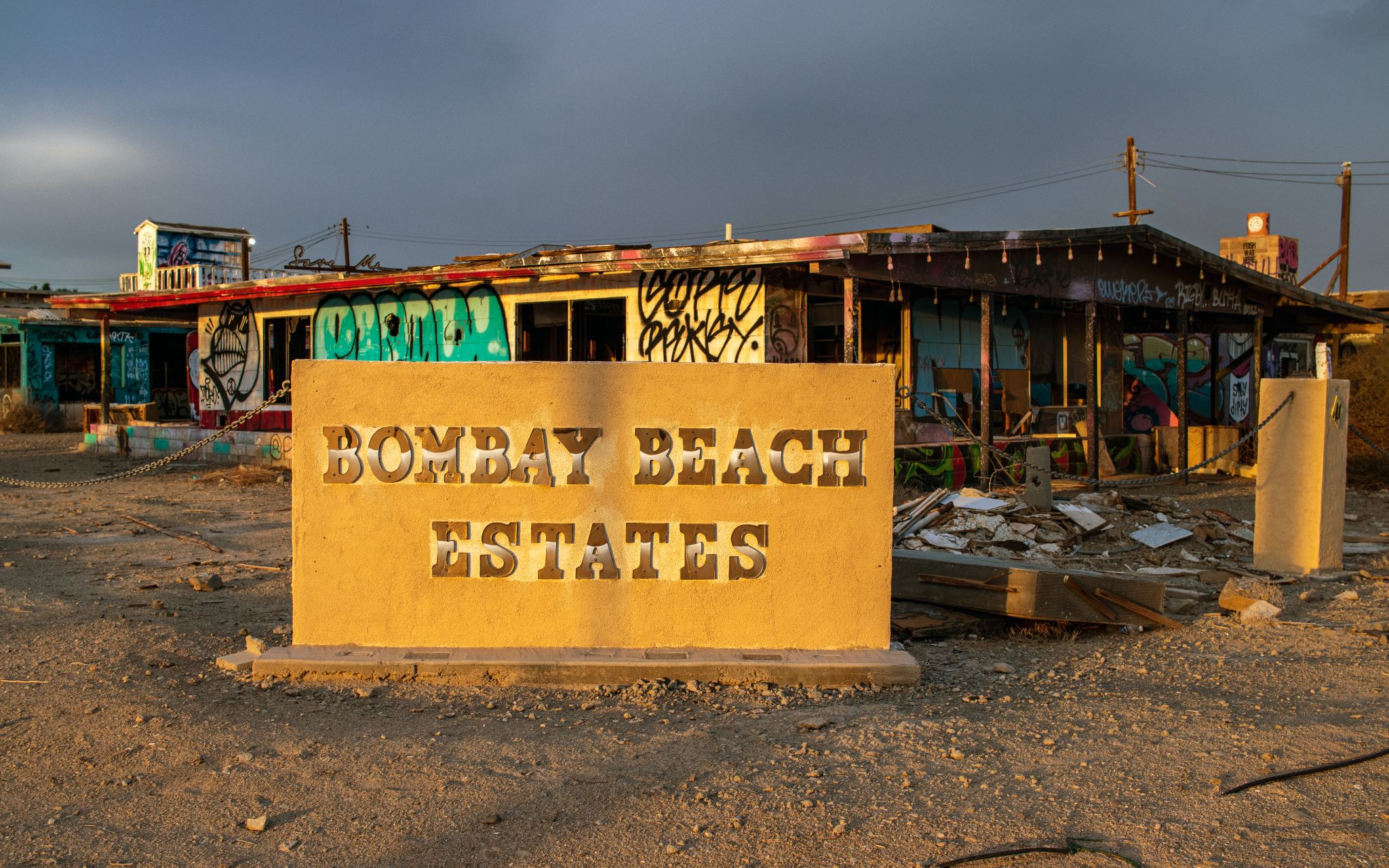 Schild Bombay Beach Estates, Salton Sea