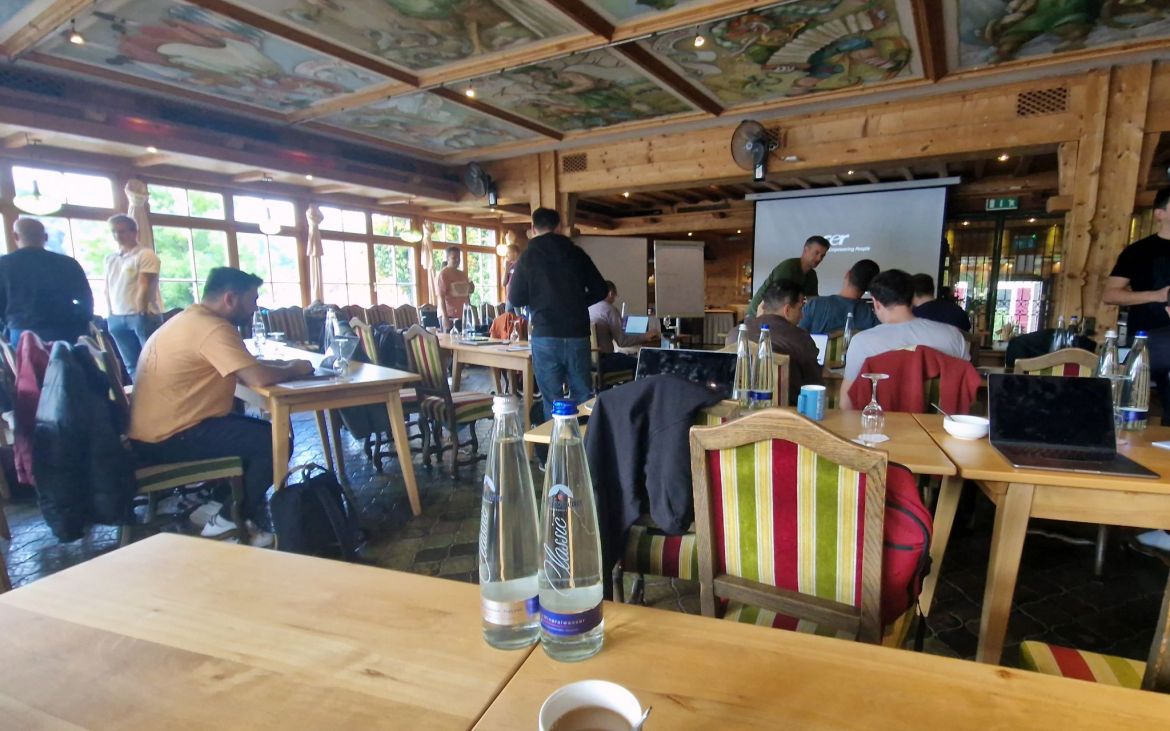 Arbeiten bei Konferenz am Schliersee