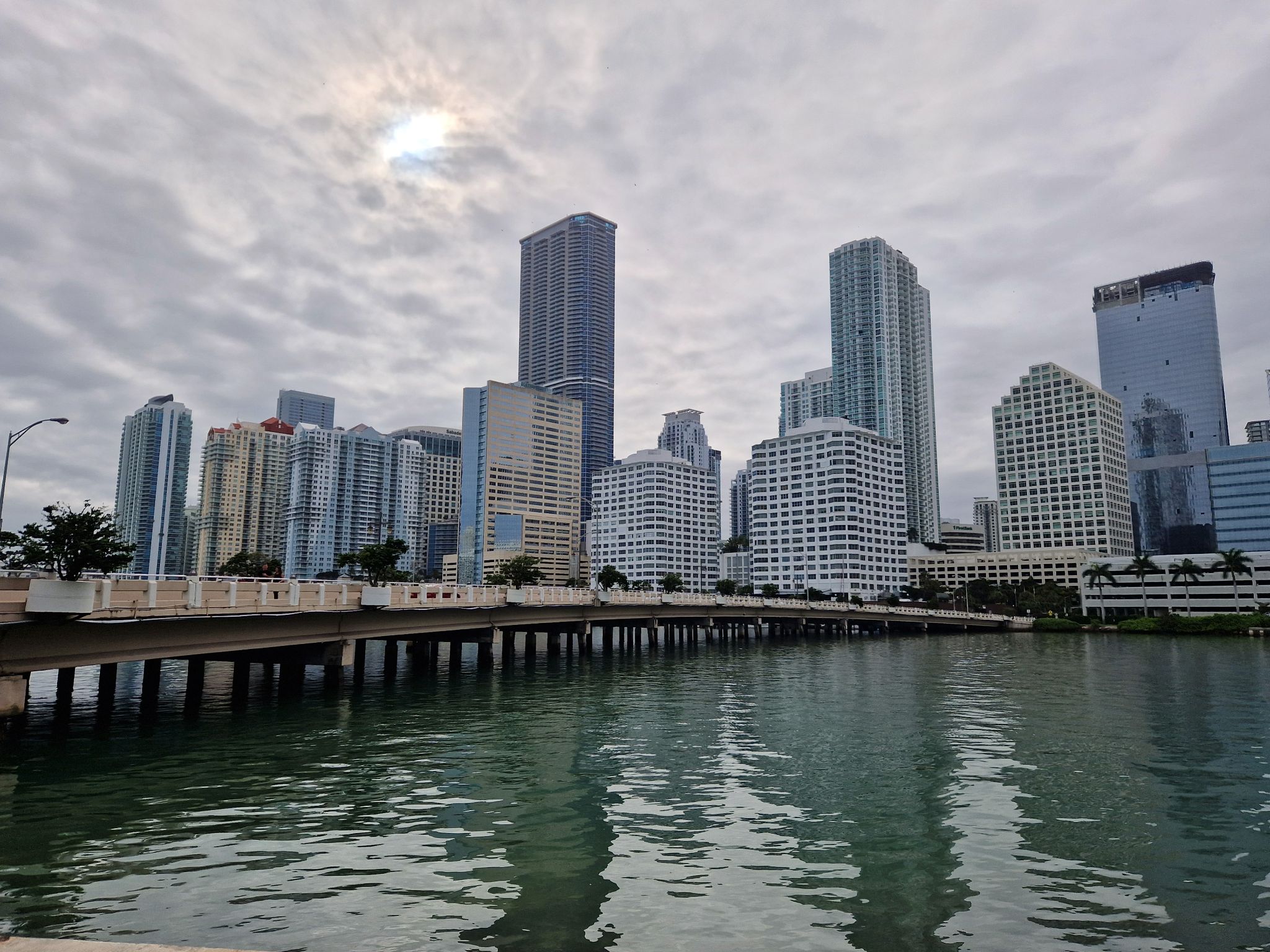 Downtown Miami von Brickell Key aus gesehen