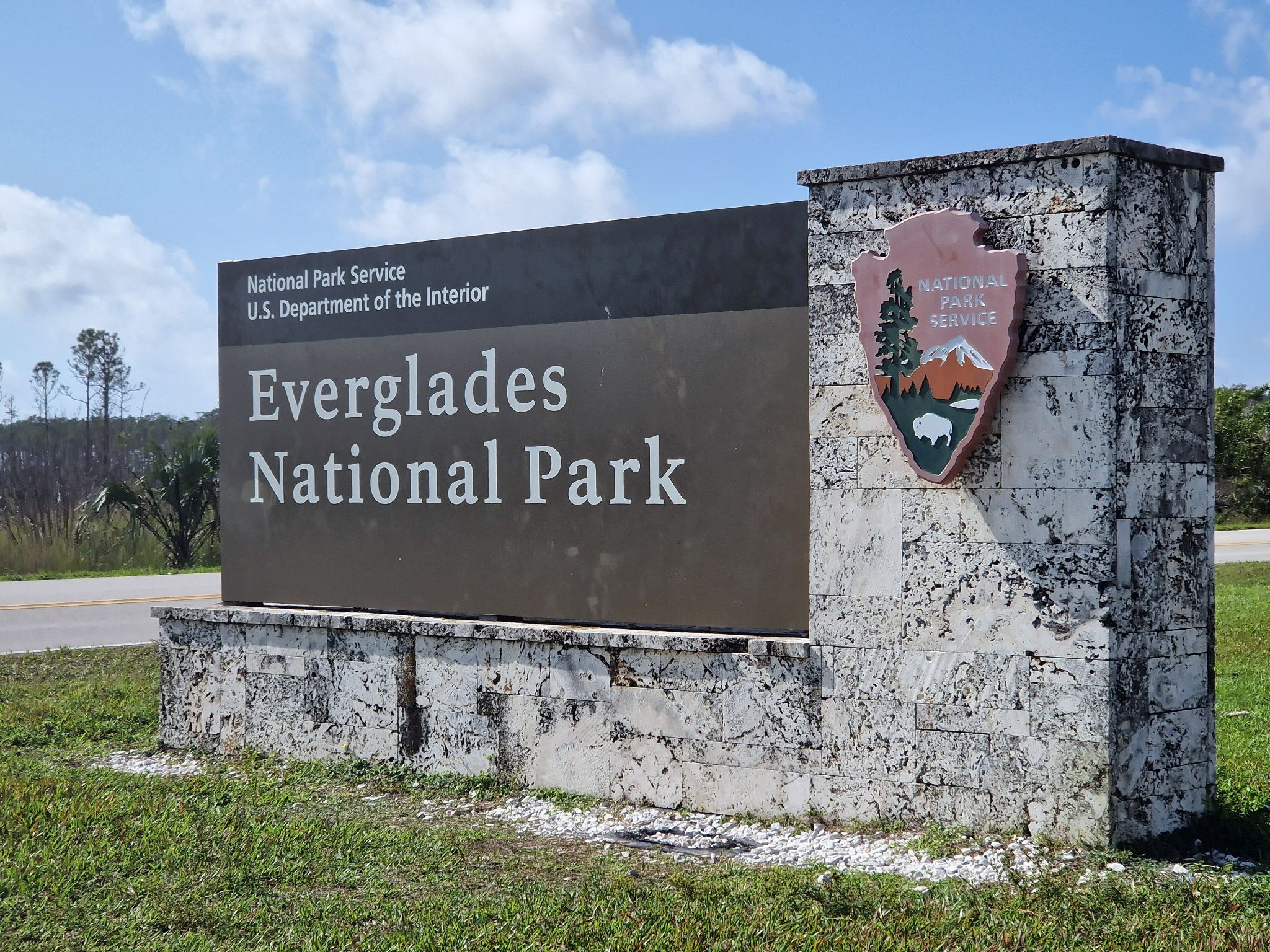 Everglades Nationalpark Eingangsschild, Florida