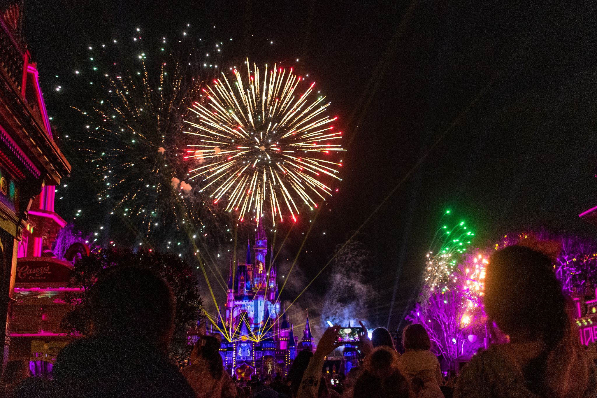 Feuerwerk um 8pm im Magic Kingdom, Disney