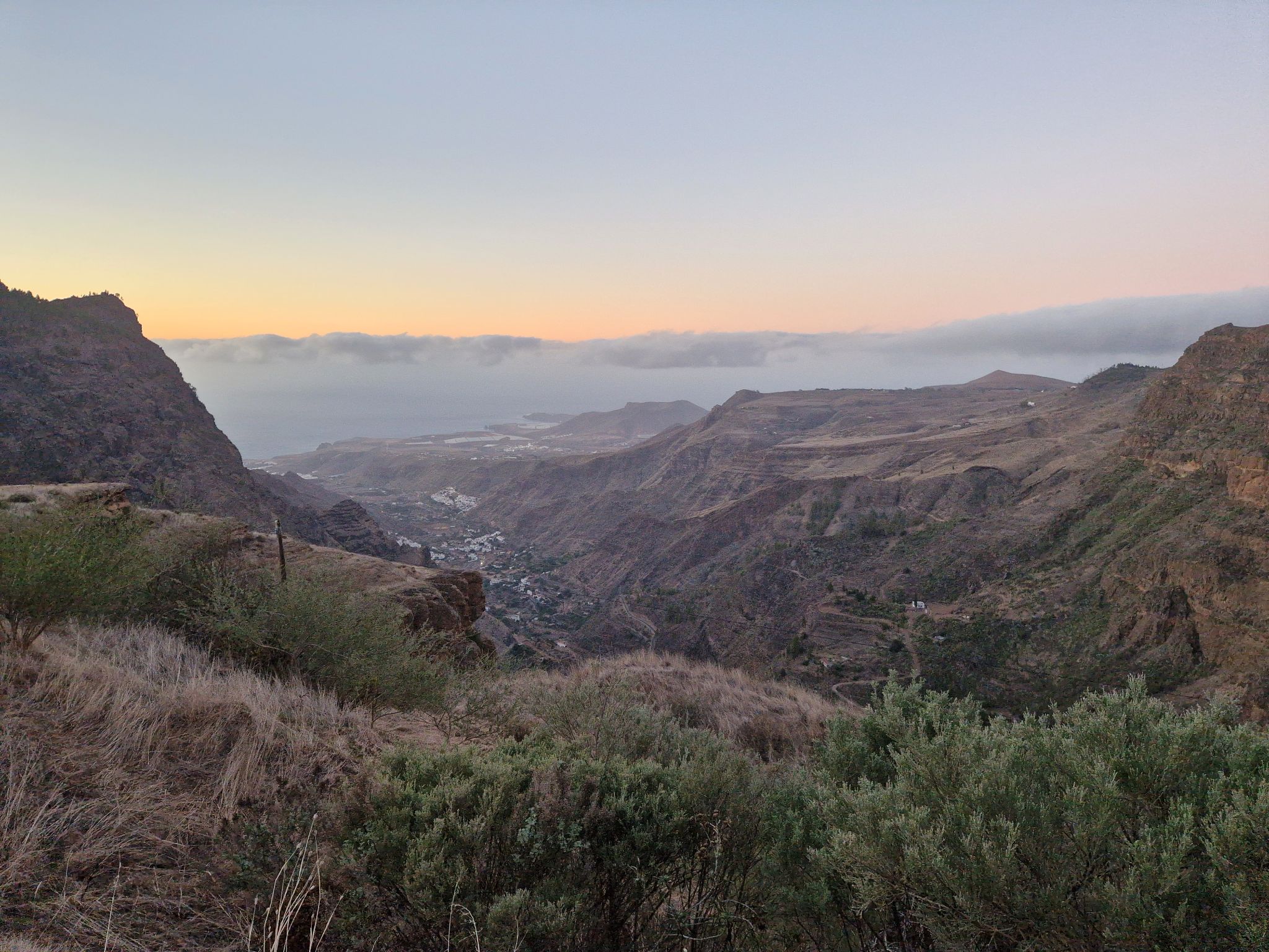 Valle de Agaete von El Hornillo aus gesehen, Gran Canaria