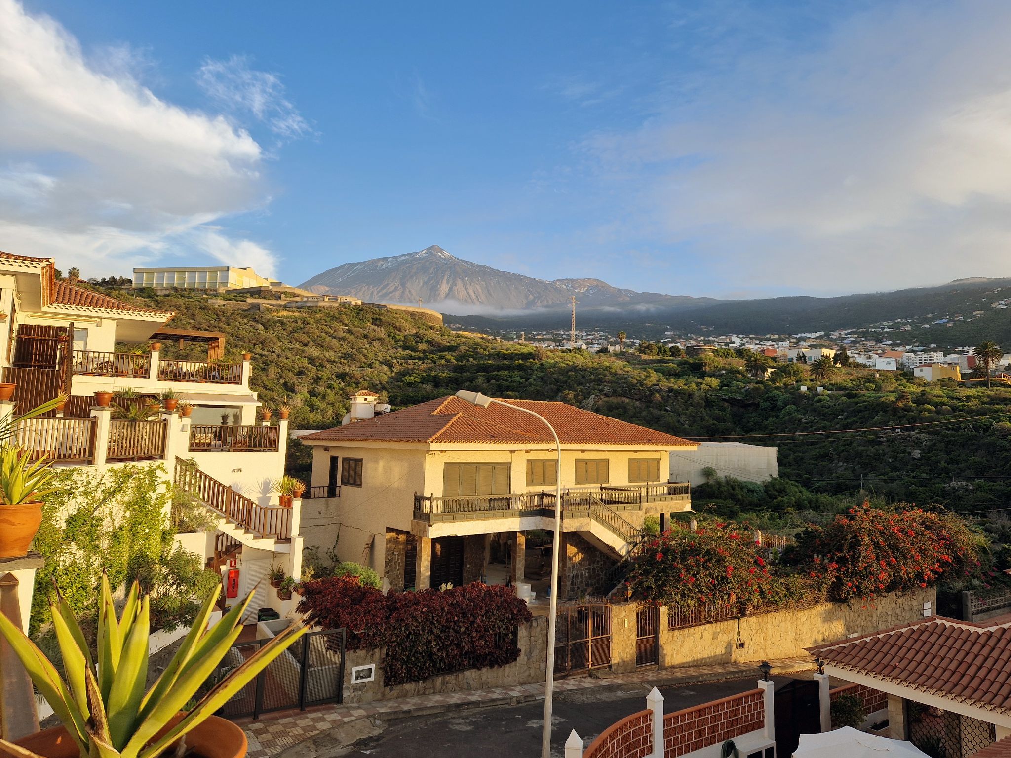 Blick auf den Teide von Icod de los Vinos