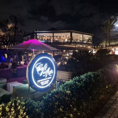Café del Mar bei Nacht, Maspalomas, Gran Canaria Café del Mar bei Nacht, Maspalomas, Gran Canaria