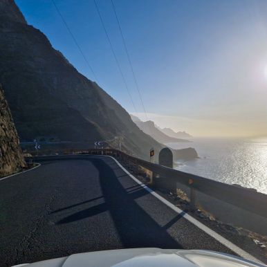Küstenlinie im Nordwesten Gran Canarias von der GC-200 aus gesehen Küstenlinie im Nordwesten Gran Canarias von der GC-200 aus gesehen