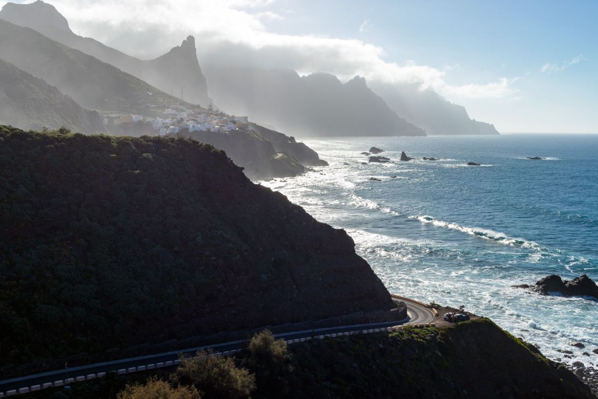 Küstenlinie von Teneriffa bei Playa de Benijo