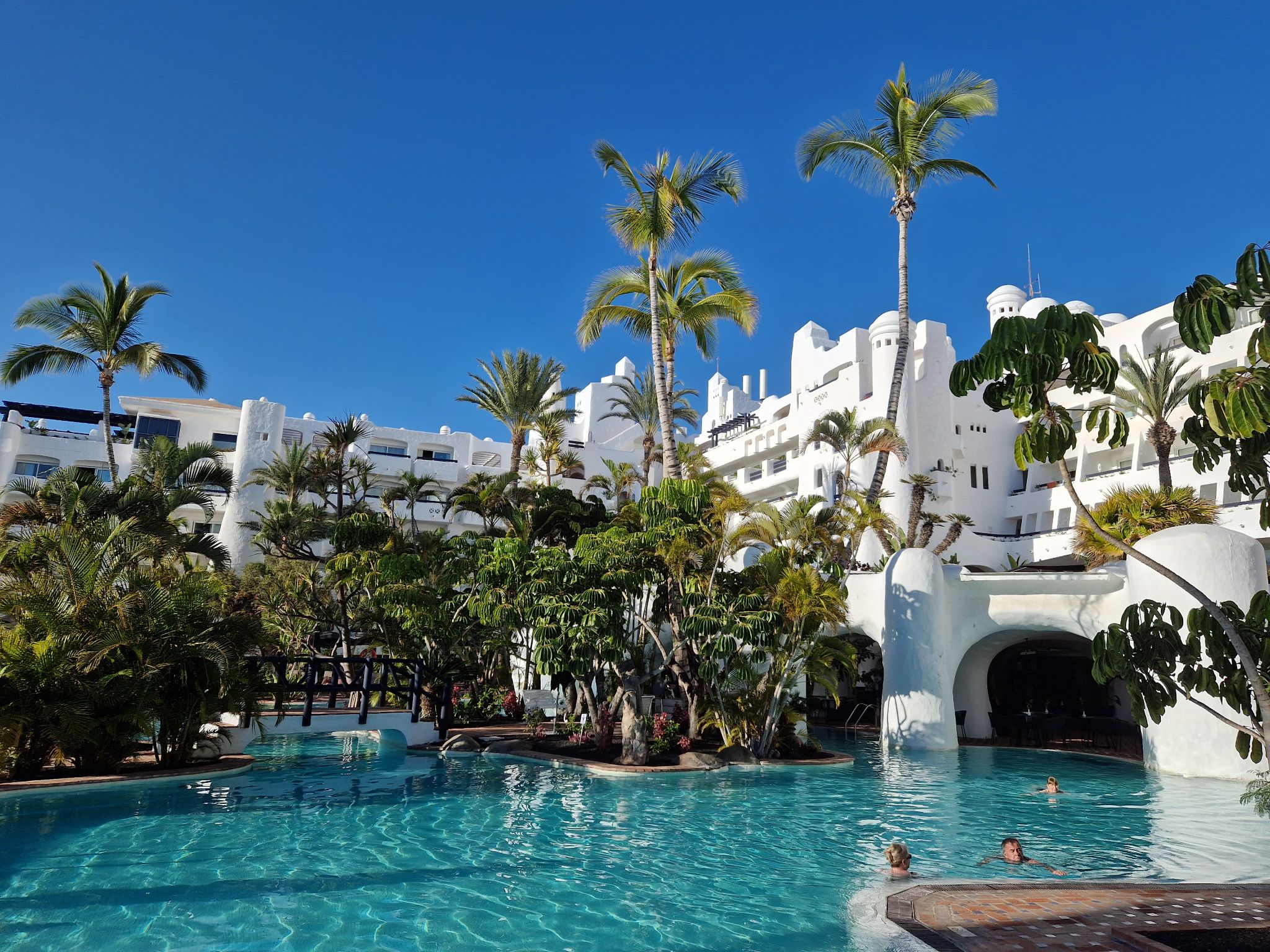 Poollandschaft im Jardin Tropical, Teneriffa