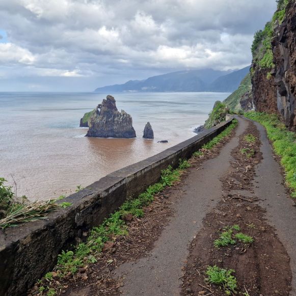 Alte Küstenstraße bei Seixal, Madeira Alte Küstenstraße bei Seixal, Madeira