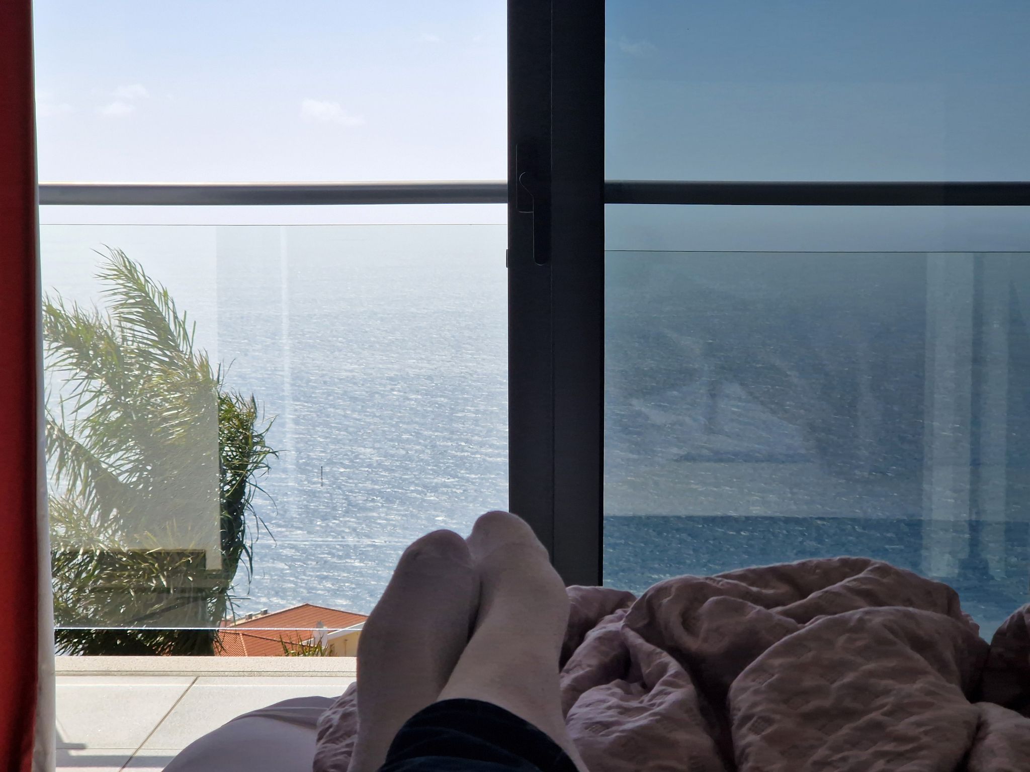Bett mit Meerblick, Madeira
