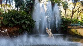 Springbrunnen in Park in Funchal, Madeira
