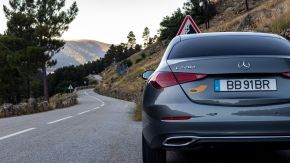 Mercedes-Benz C220d im Estrellagebirge, Portugal, Richtung Manteigas