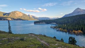 Abraham Lake am Abend, Alberta