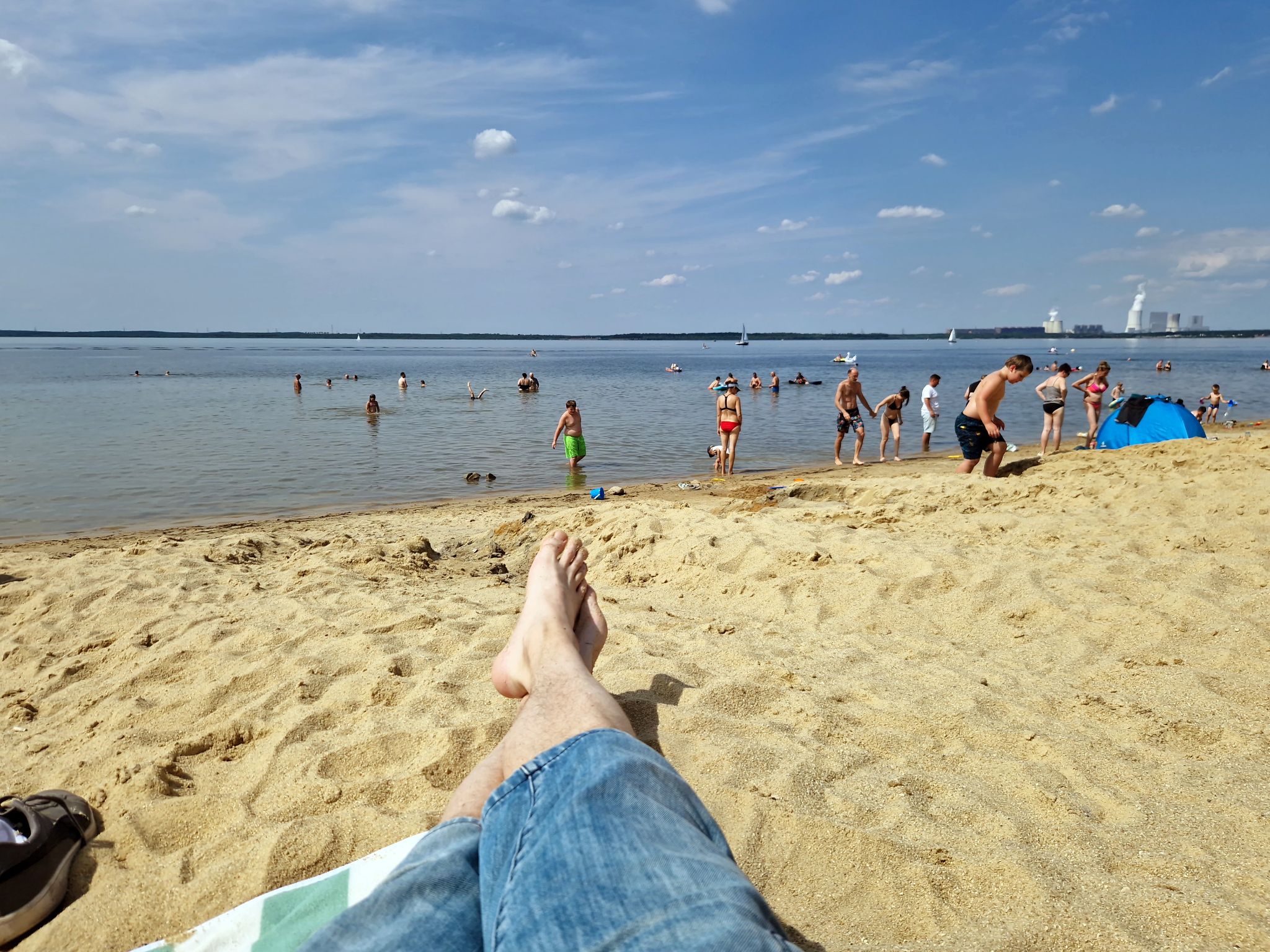 Chillen am Bärwalder See, Sachsen