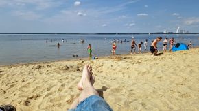 Chillen am Bärwalder See, Sachsen