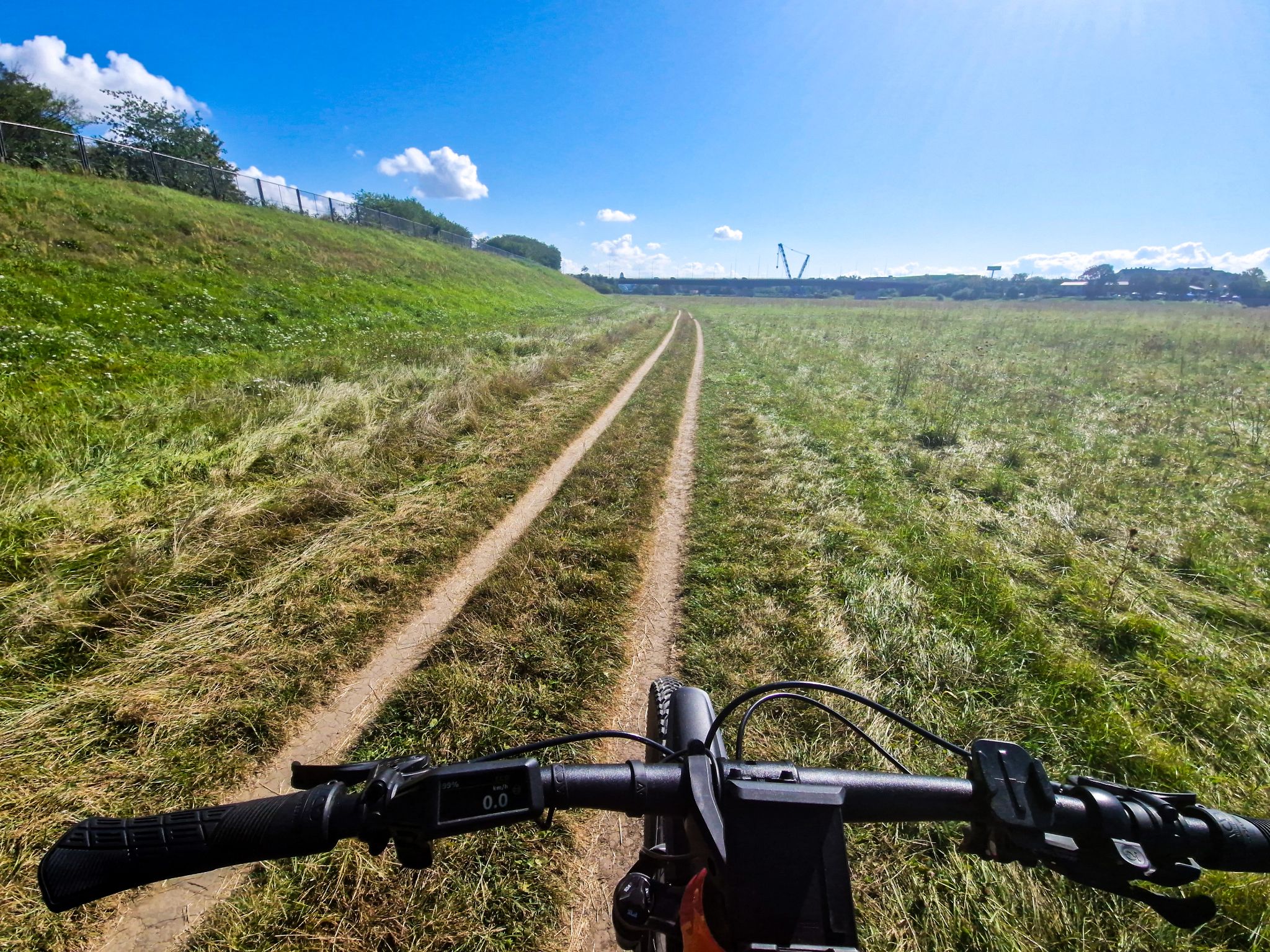 Mit eBike in der Elbeflutrinne, Dresden