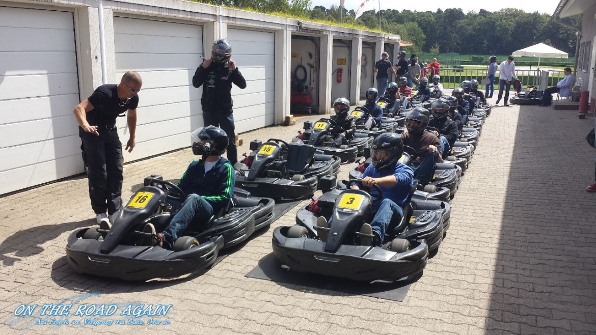 Sodi RX-250 Karts in der Boxengasse