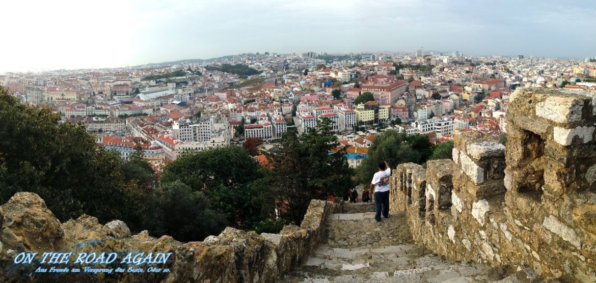 Blick über Lissabon vom Castelo Sao Jorge