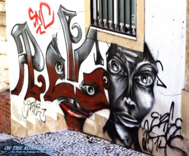 Grafiti und Tags in Lissabon