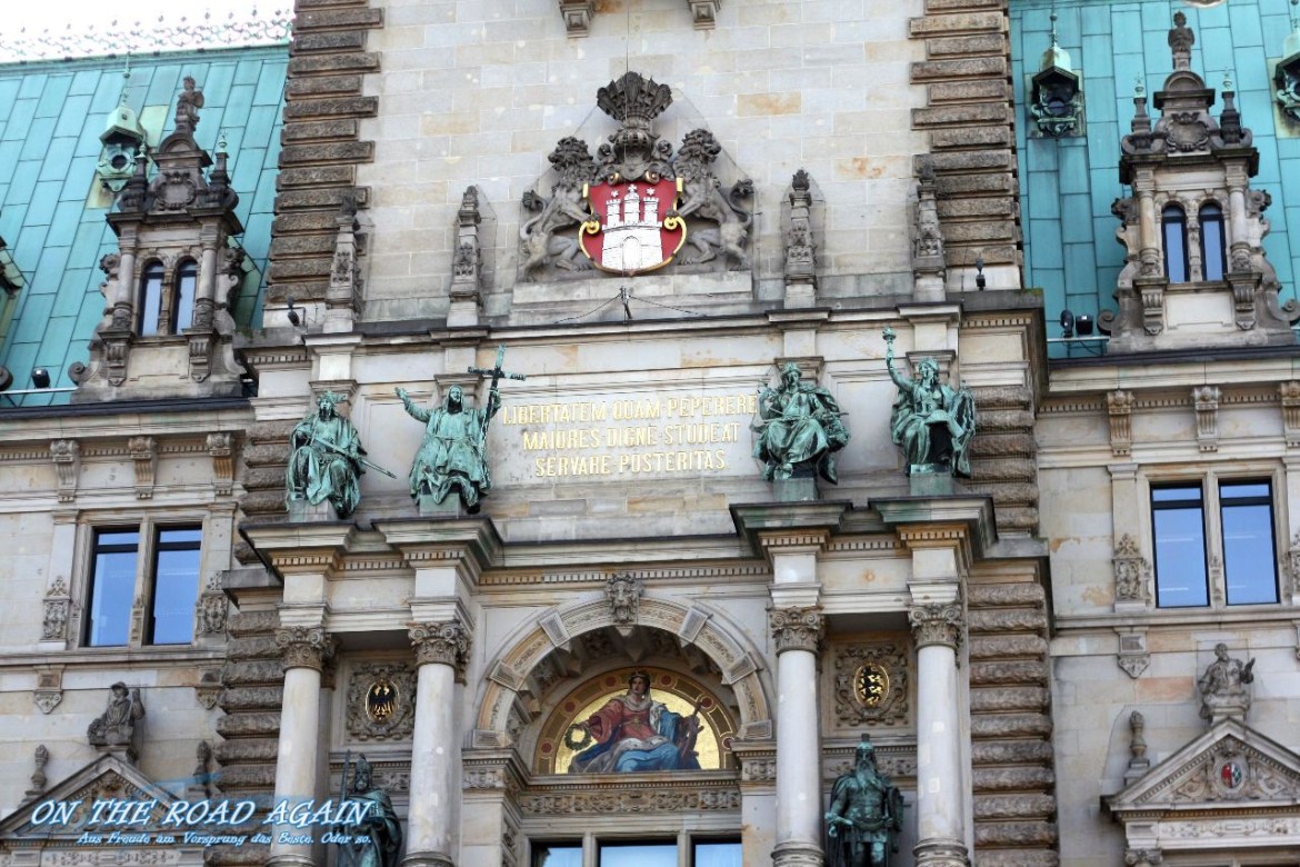 Inschrift Hamburger Rathaus