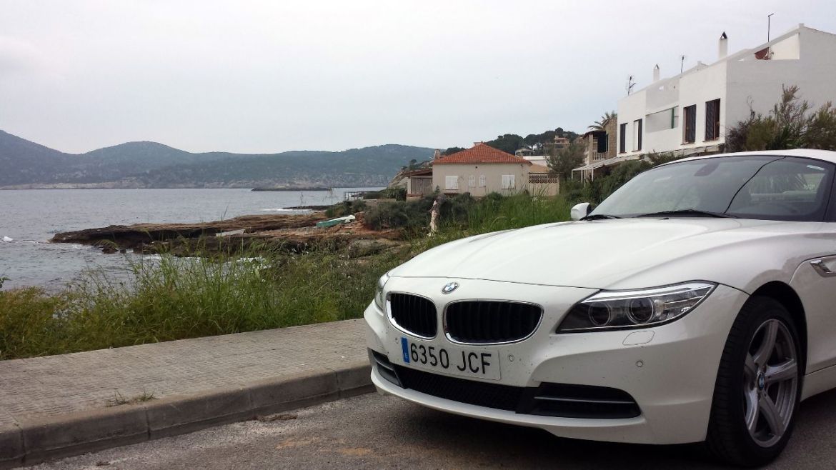 BMW Z4 in Sant Elm auf Mallorca