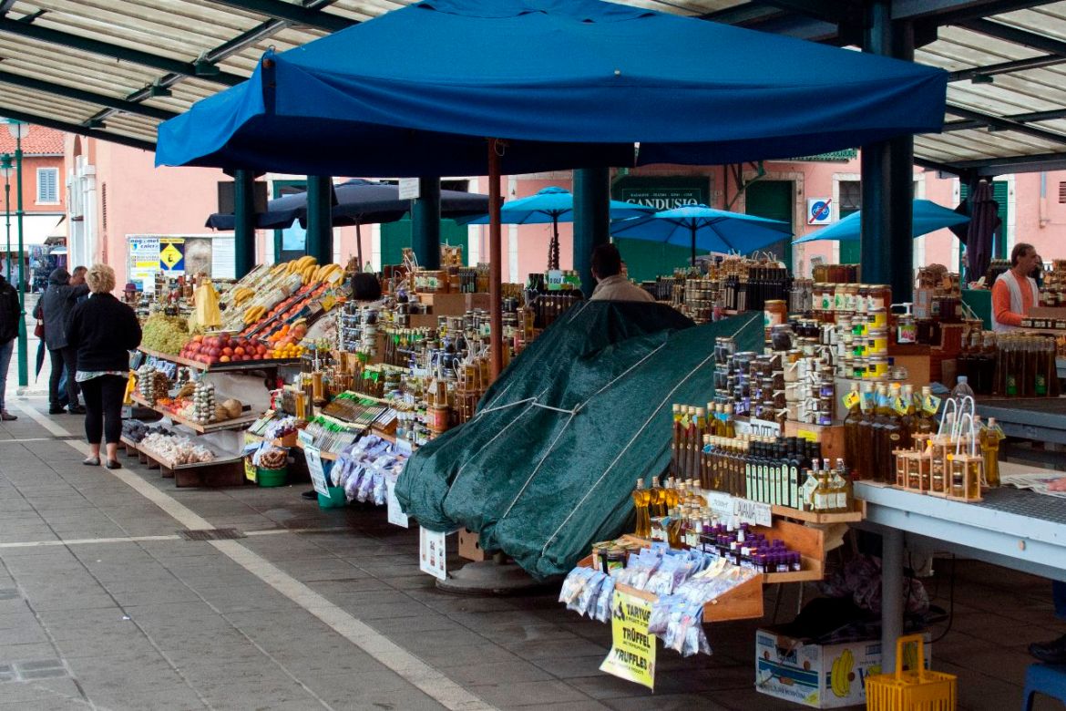 Marktplatz von Rovinj