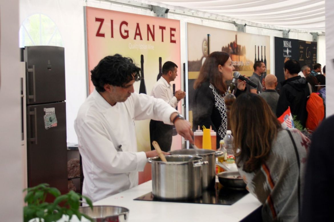 Show Cooking auf der International Gourmet Expo in Livade