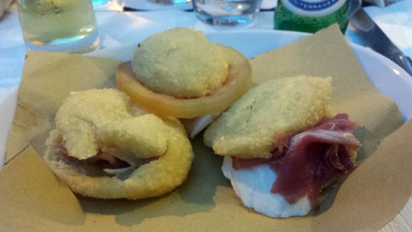 verschiedene fritierte Antipasti