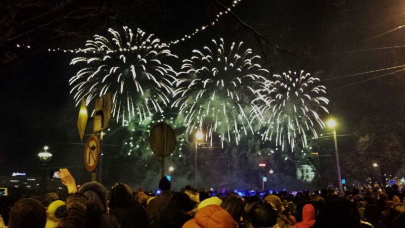 Feuerwerk in Riga