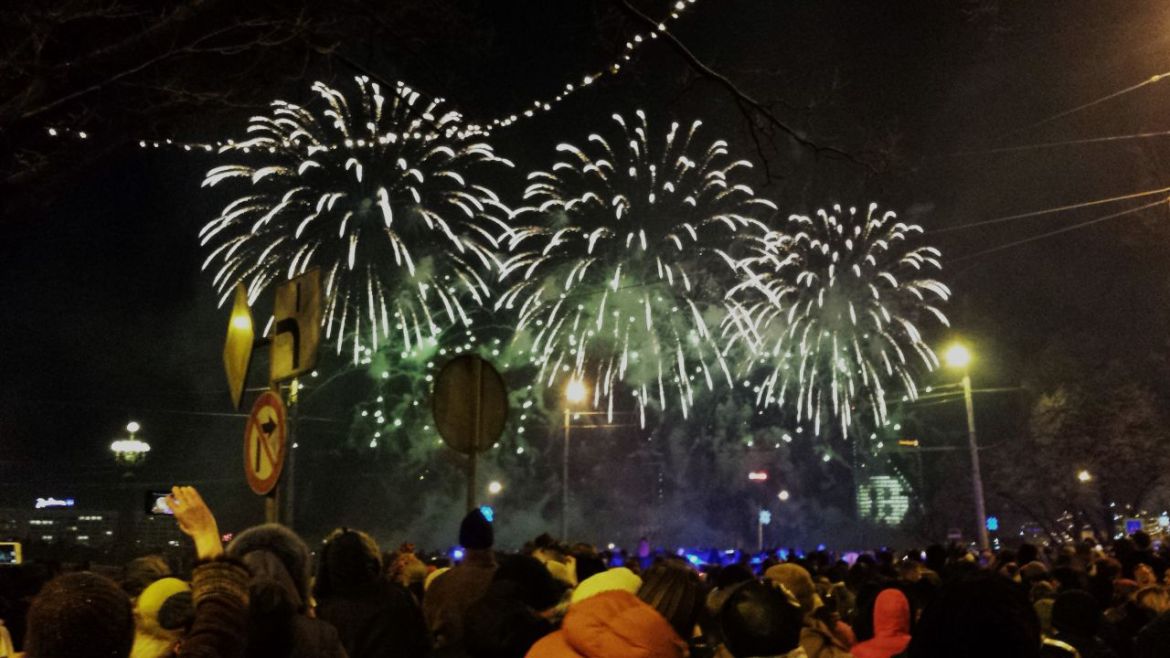 Feuerwerk in Riga