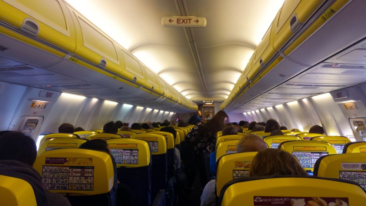 Ryanair Flieger Interieur