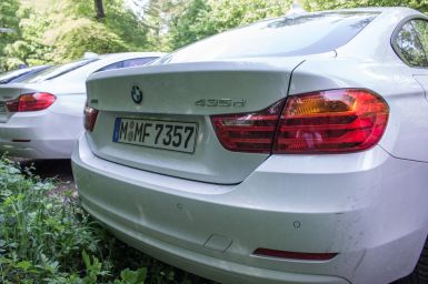 BMW 435d xDrive Gran Coupé Heckansicht