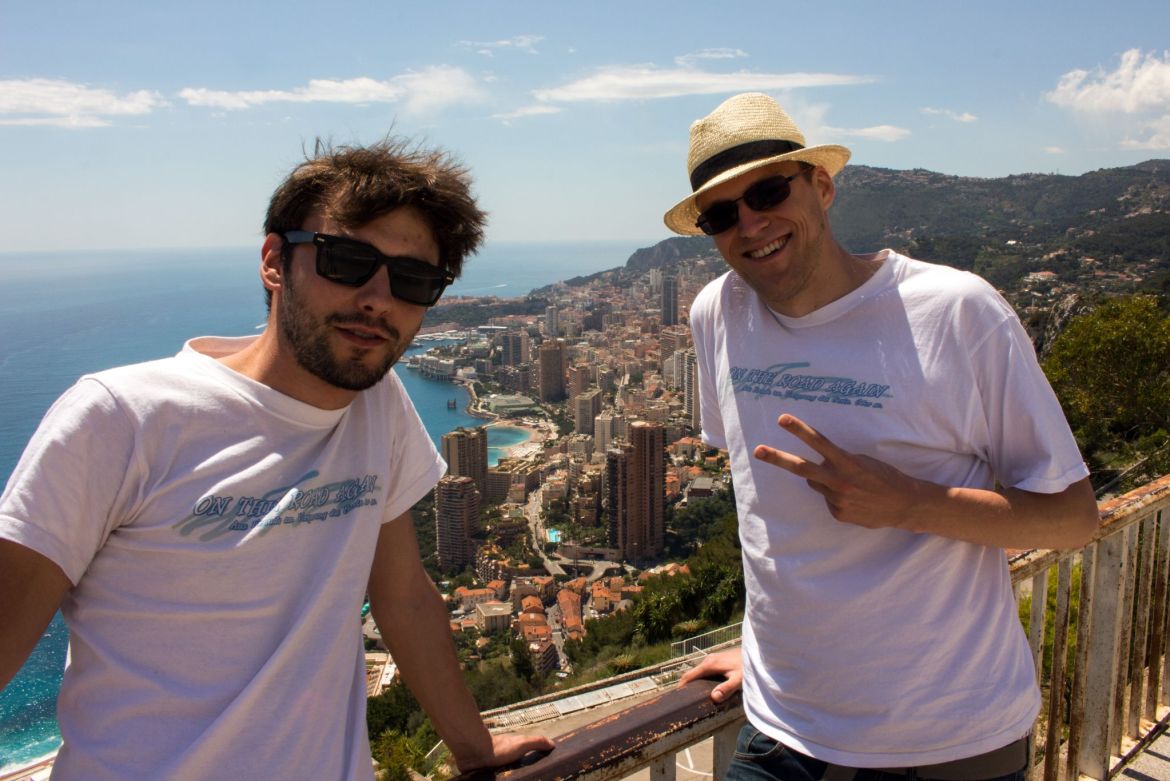 Robert und Willy mit Monaco-Panorama