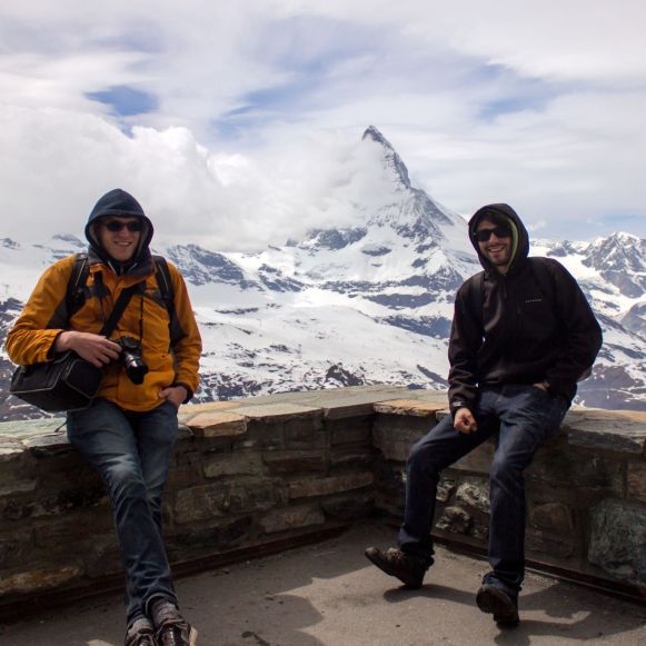 Robert und Willy am Matterhorn