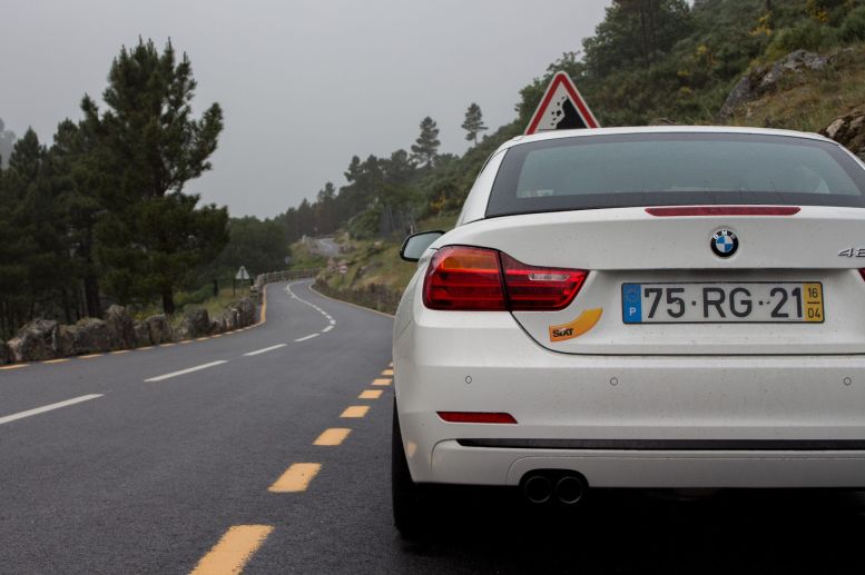 BMW 420d in der Serra da Estrela