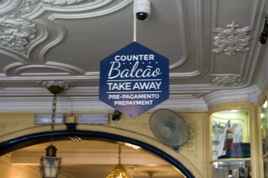 Take Away Schild Pasteis de Belem