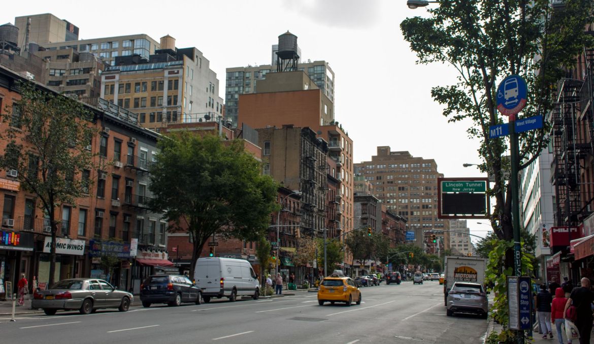 typische Straße in New York City