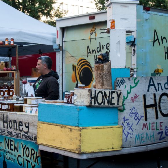 Andrew's Honey auf dem Union Square Market New York City