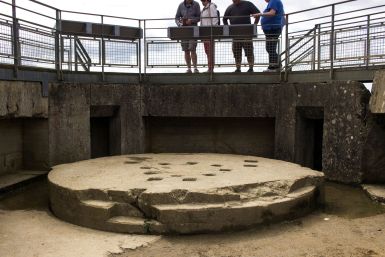 Geschützplattform auf Bunker am Pointe du Hoc