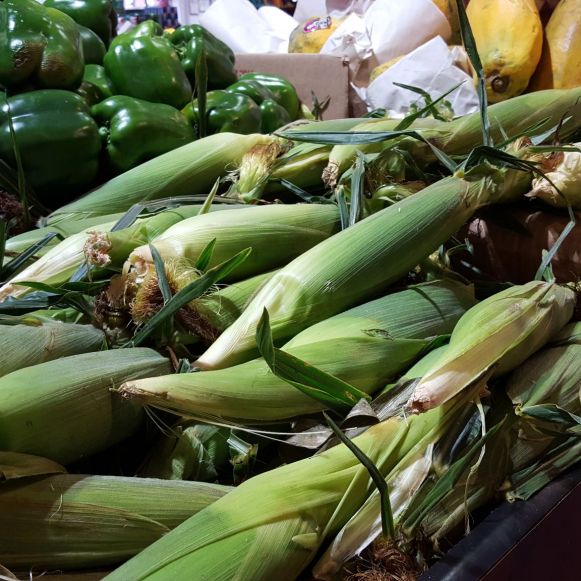 Grünes Gemüse in spanischem Supermarkt New Jersey