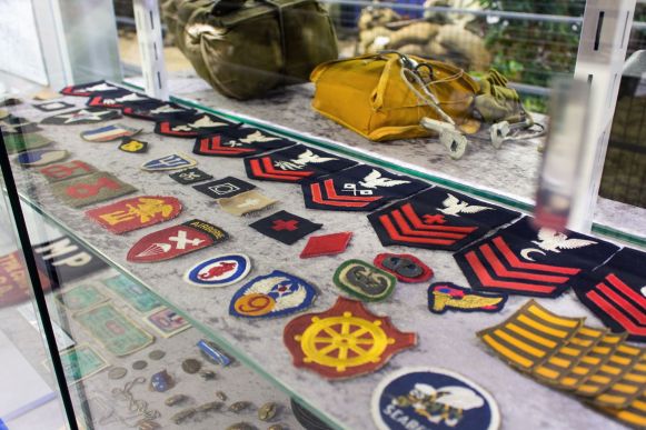 Rangabzeichen im Omaha Beach Museum